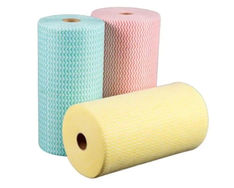 55gsm Fabric Disposable Kitchen Wipes Cleaning Tissue Washable